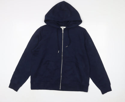 Womens UK Size M marks and Blue Full Zip Hoodie