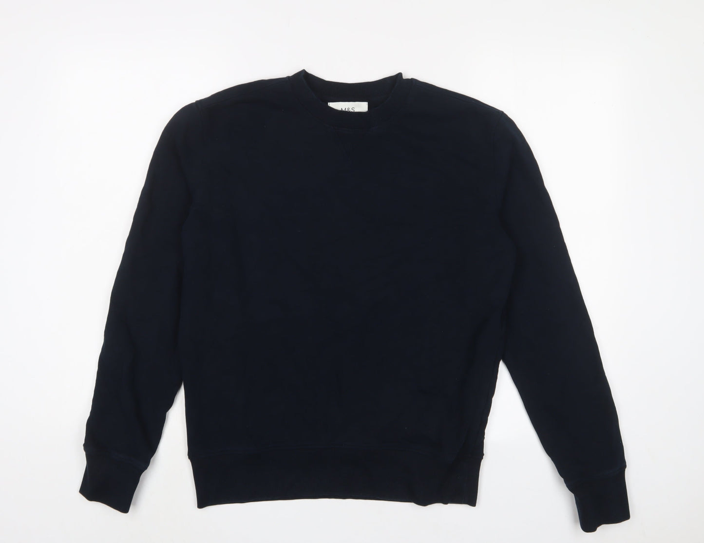 Mens UK Size S Marks and Spencer Blue Pullover Sweatshirt