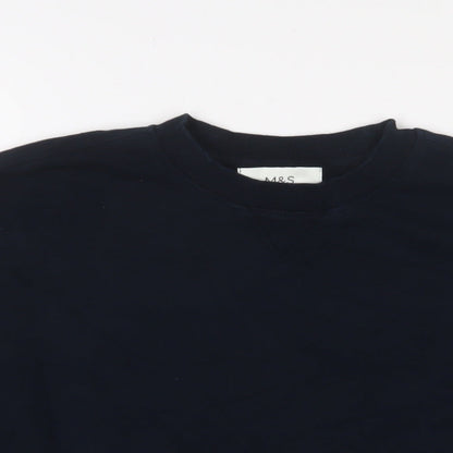 Mens UK Size S Marks and Spencer Blue Pullover Sweatshirt