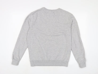 Dreamers Club Womens Grey Cotton Pullover Sweatshirt Size M Pullover - Embroidered