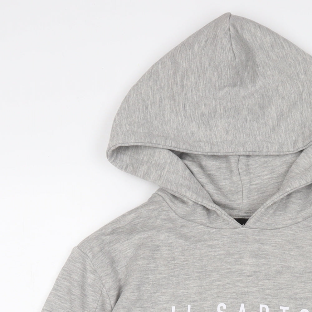 IL SARTO Mens Grey Cotton Pullover Hoodie Size S