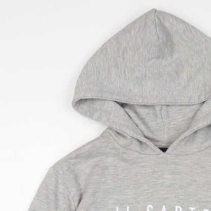 IL SARTO Mens Grey Cotton Pullover Hoodie Size S