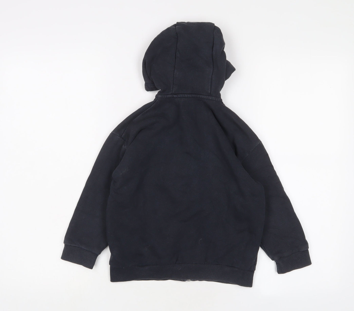 NEXT Boys Blue Cotton Full Zip Hoodie Size 6 Years Zip