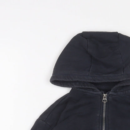 NEXT Boys Blue Cotton Full Zip Hoodie Size 6 Years Zip