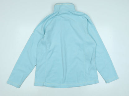 Damart Womens Blue Polyester Pullover Sweatshirt Size L Zip