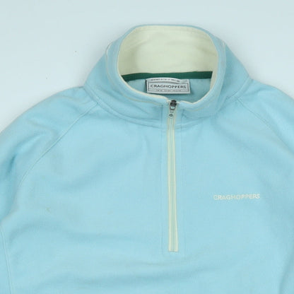 Damart Womens Blue Polyester Pullover Sweatshirt Size L Zip