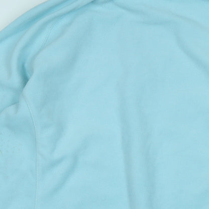 Damart Womens Blue Polyester Pullover Sweatshirt Size L Zip