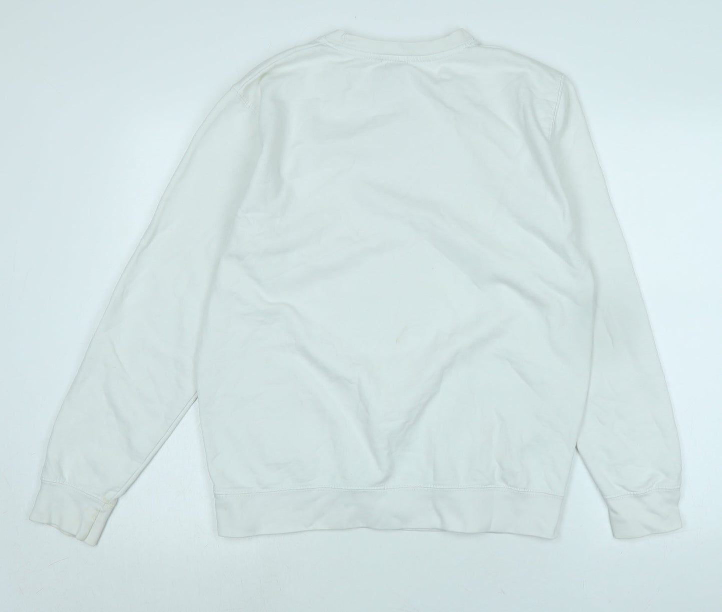 Audere Couture Womens White Polyester Pullover Sweatshirt Size L