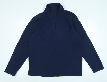 Mens UK Size M Freedom Trail Blue Henley Sweatshirt