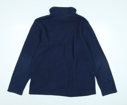 Mens UK Size M Freedom Trail Blue Henley Sweatshirt