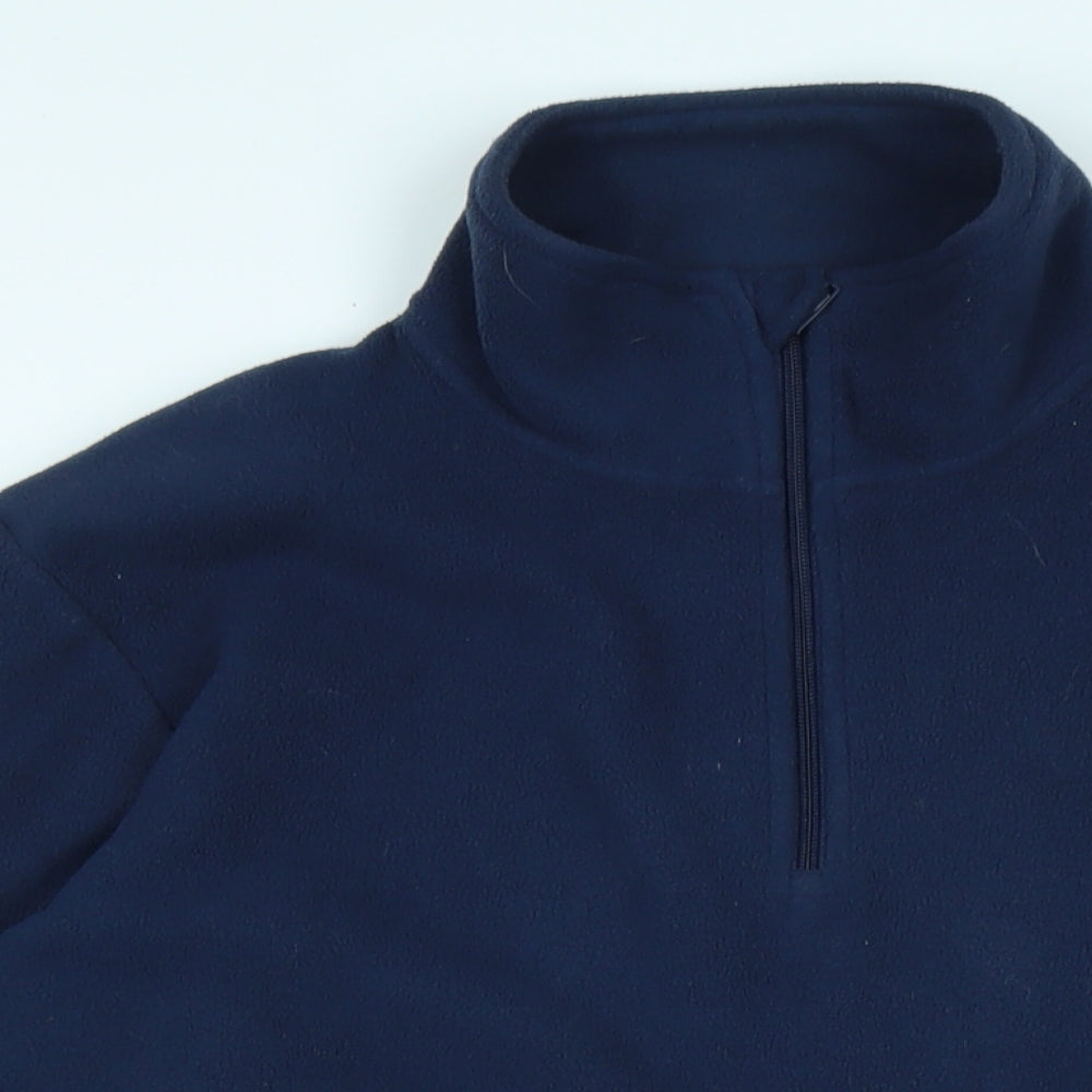 Mens UK Size M Freedom Trail Blue Henley Sweatshirt
