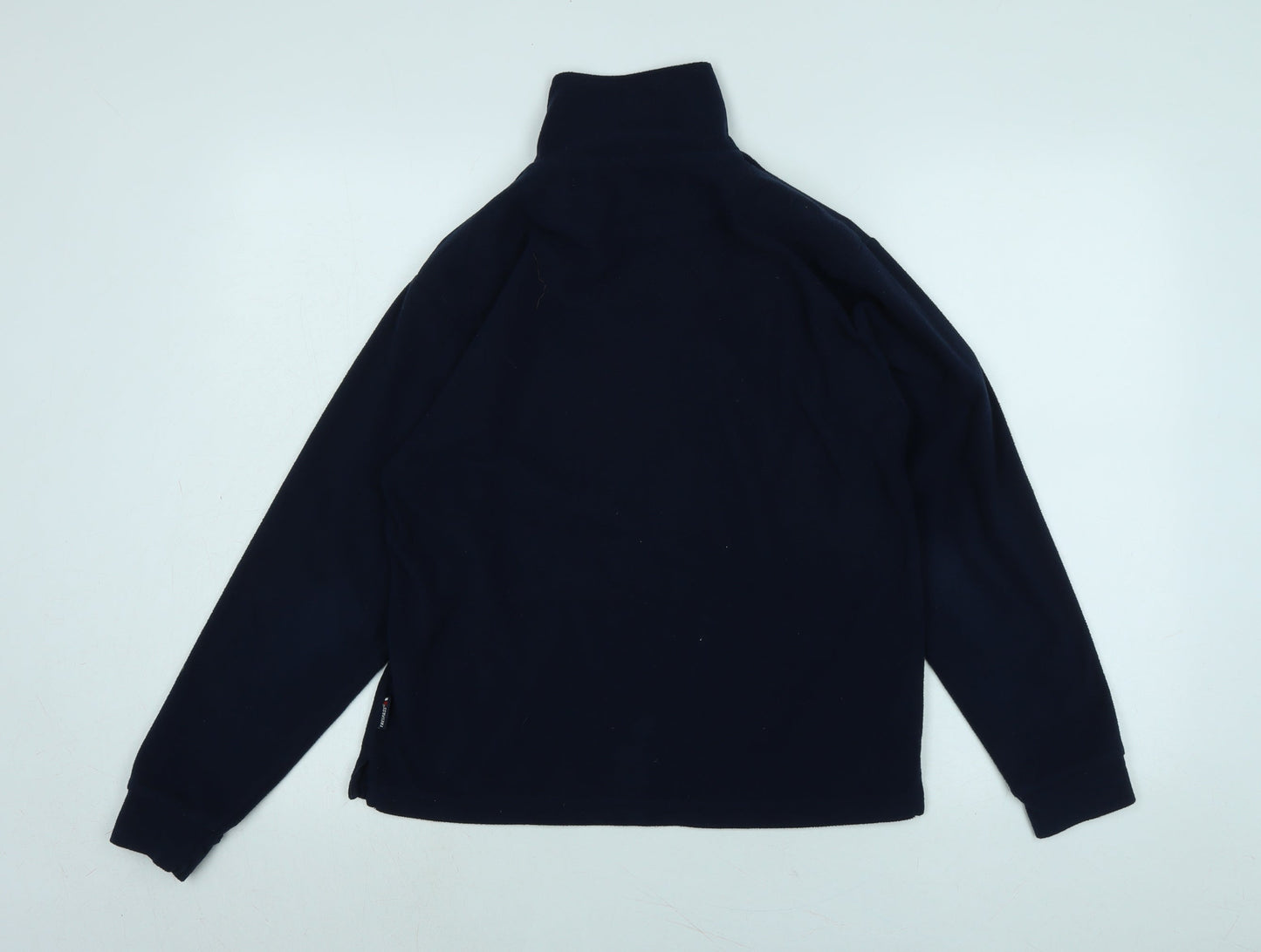Tresspass Boys Blue Mock Neck Polyester Pullover Jumper Size 13-14 Years - Logo
