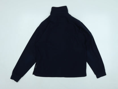 Tresspass Boys Blue Mock Neck Polyester Pullover Jumper Size 13-14 Years - Logo