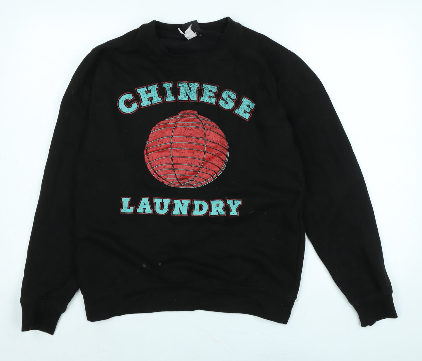 Chinese Laundry Womens Black Polyester Pullover Sweatshirt Size M