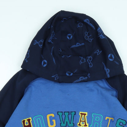 Marks and Spencer Boys Blue Polyester Pullover Hoodie Size 13-14 Years - Hogwarts- Harry Potter