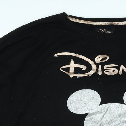 Womens UK Size L Disney Black Pullover Sweatshirt