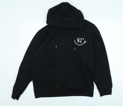 Make Thread Womens Black Polyester Pullover Hoodie Size L - 92 o