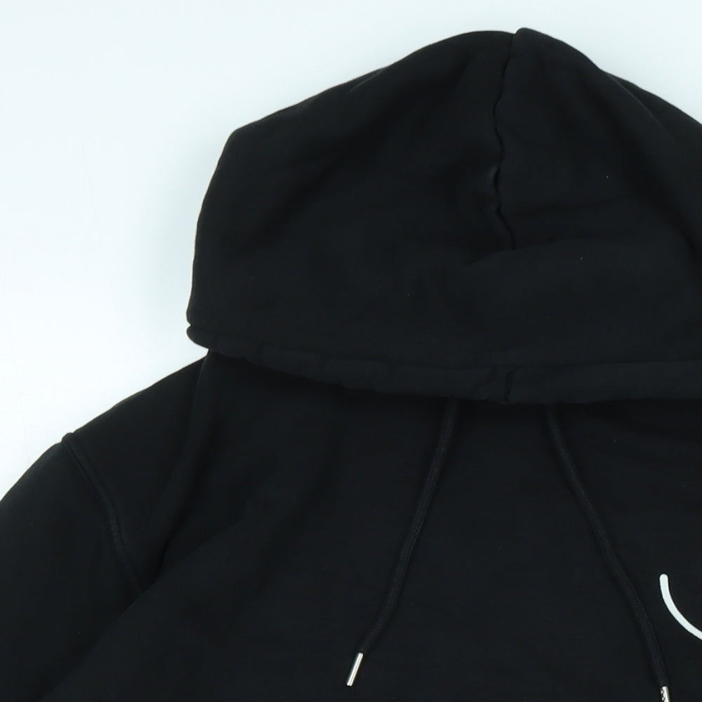 Make Thread Womens Black Polyester Pullover Hoodie Size L - 92 o