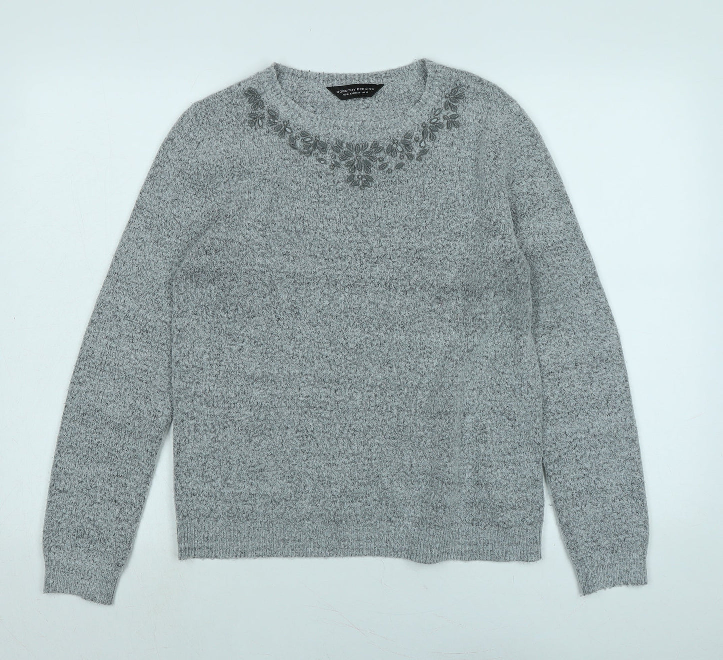 Womens UK Size 6 Dorothy Perkins Grey Pullover Jumper