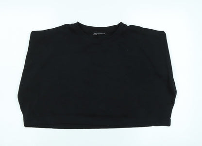 Zara Womens Blue Polyester Pullover Sweatshirt Size L