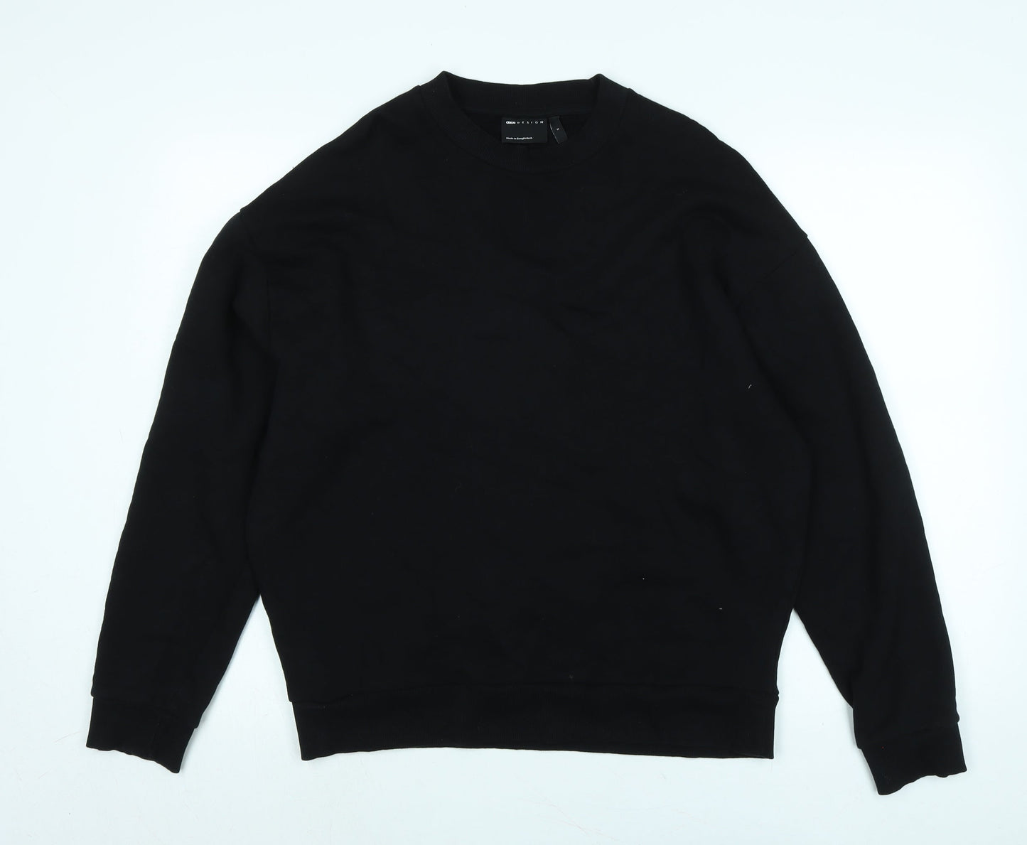Womens UK Size S ASOS Black Pullover Sweatshirt