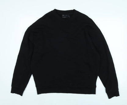 Womens UK Size S ASOS Black Pullover Sweatshirt