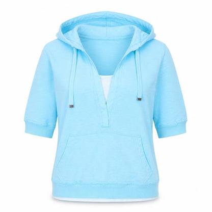 Womens UK Size 10 Marks and Spencer Blue Pullover Hoodie