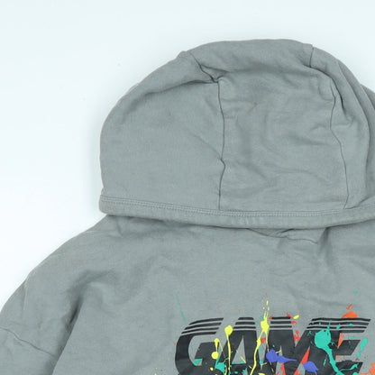 NEXT Boys Grey Polyester Pullover Hoodie Size 13-14 Years - Game Over