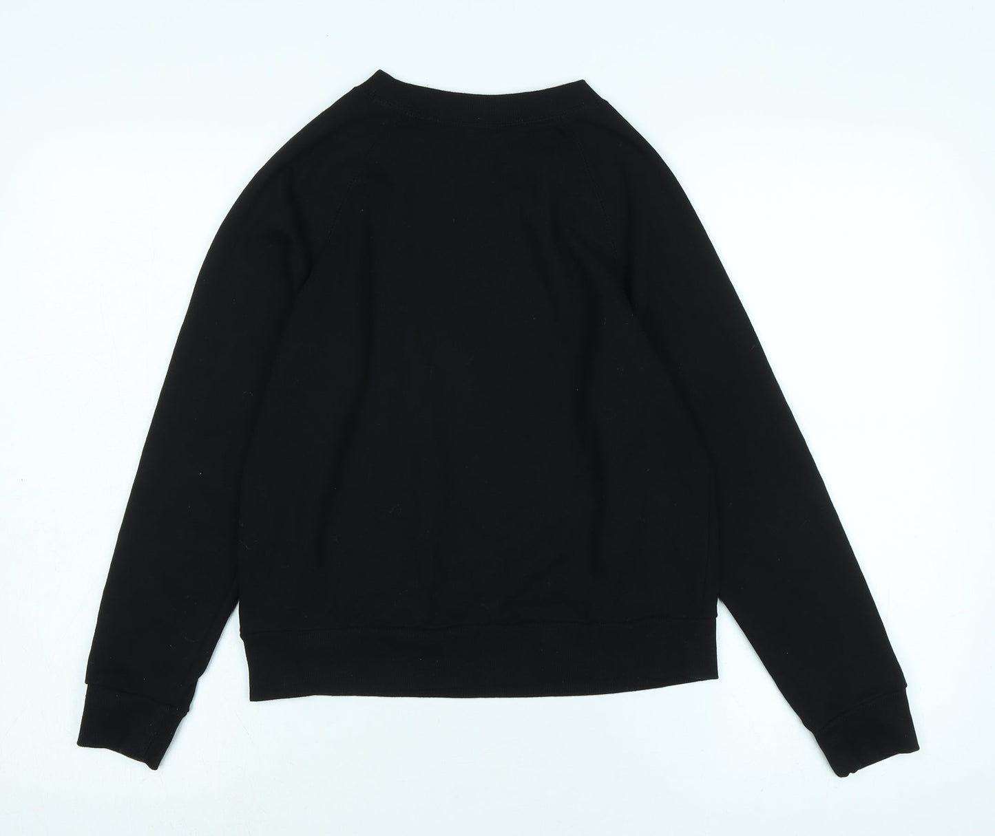 Divided Womens Black Polyester Pullover Sweatshirt Size S