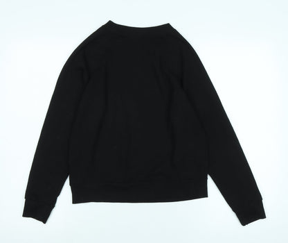 Divided Womens Black Polyester Pullover Sweatshirt Size S