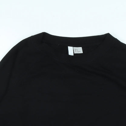 Divided Womens Black Polyester Pullover Sweatshirt Size S