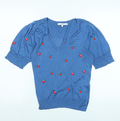 Womens UK Size S NEXT Blue Pullover Jumper