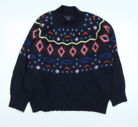 Womens UK Size L Marks and Spencer Blue Pullover Jumper