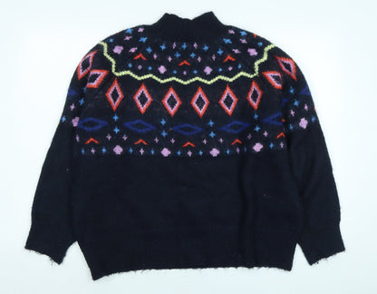 Womens UK Size L Marks and Spencer Blue Pullover Jumper