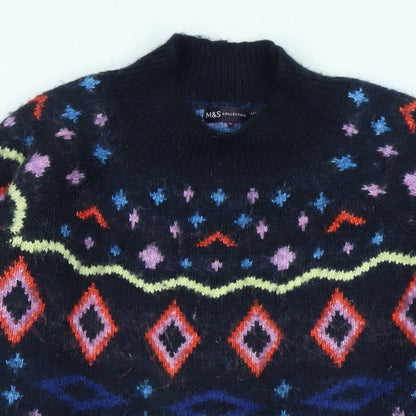 Womens UK Size L Marks and Spencer Blue Pullover Jumper