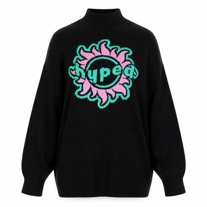 Womens UK Size S Divided Black Pullover Jumper