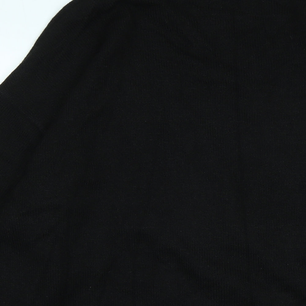 Womens UK Size S Divided Black Pullover Jumper