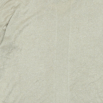 Womens UK Size 16 NEXT Gold Pullover Jumper