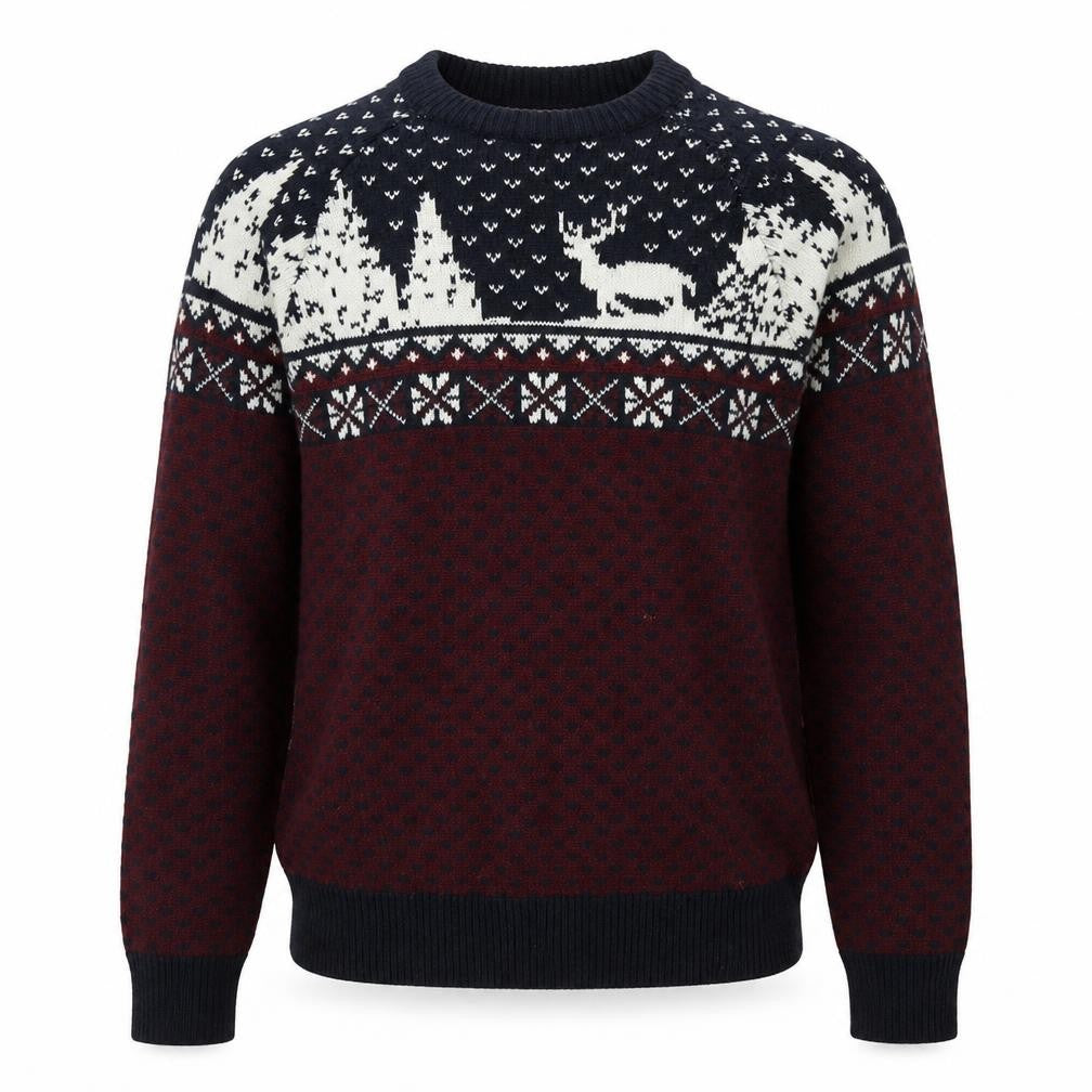 Mens UK Size S NEXT Red Pullover Jumper