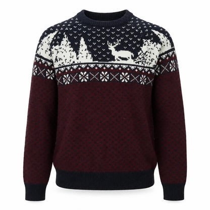 Mens UK Size S NEXT Red Pullover Jumper