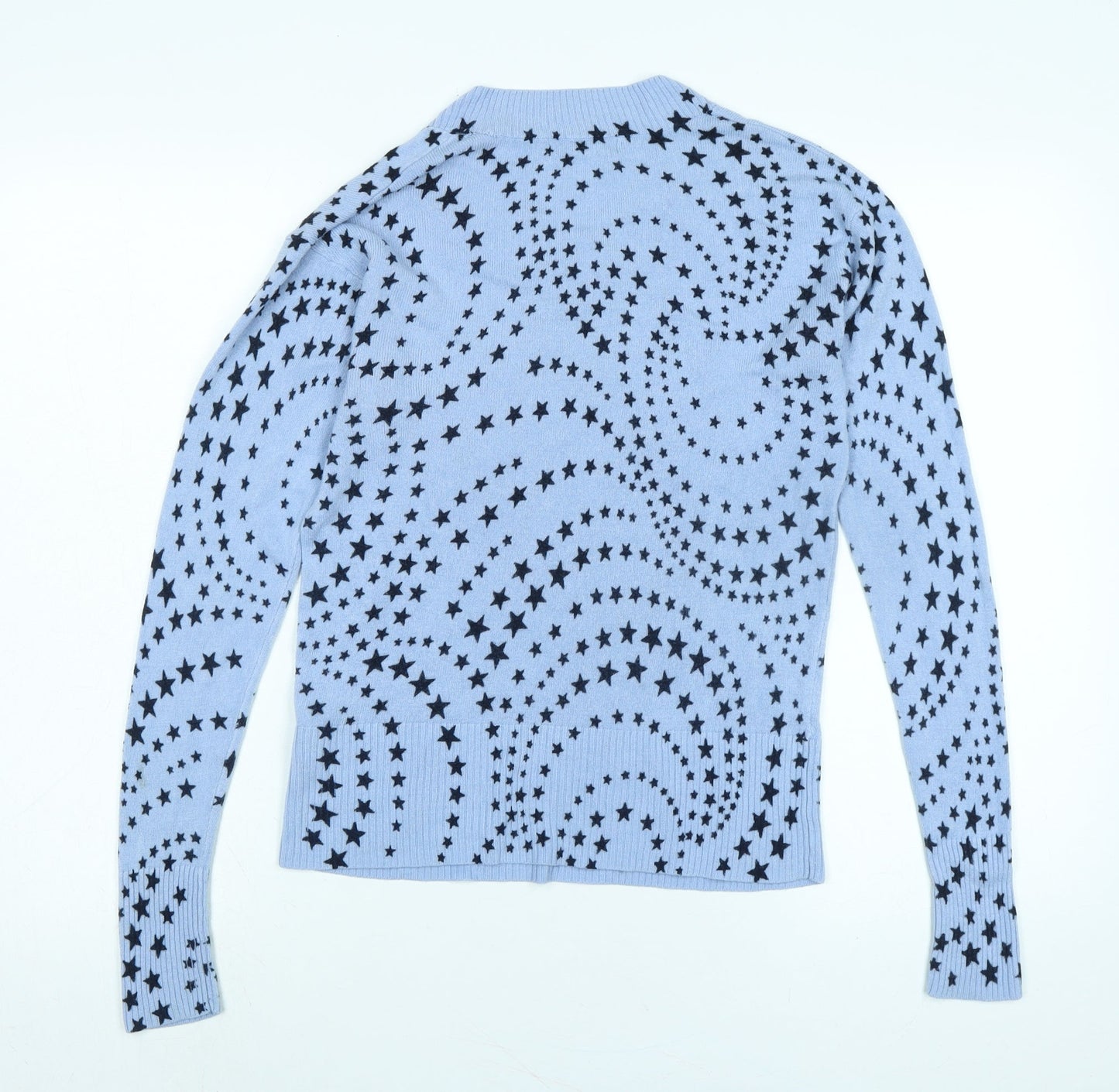 Womens UK Size S Marks and Spencer Blue Pullover Jumper