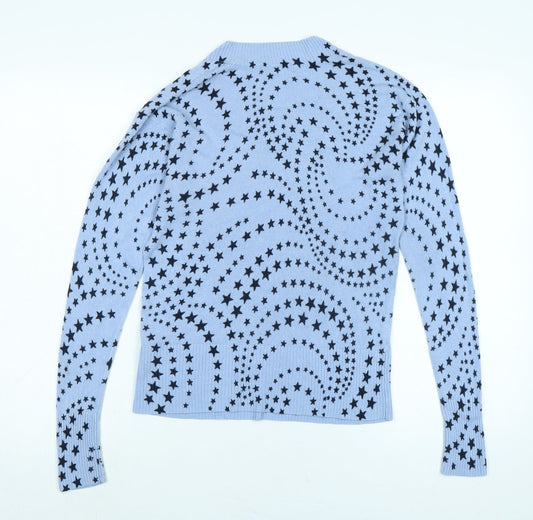 Womens UK Size S Marks and Spencer Blue Pullover Jumper