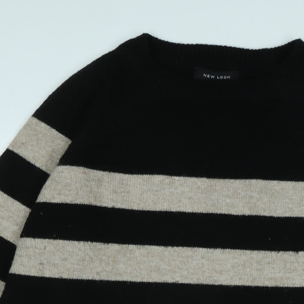 Womens UK Size M New Look Black Pullover Jumper