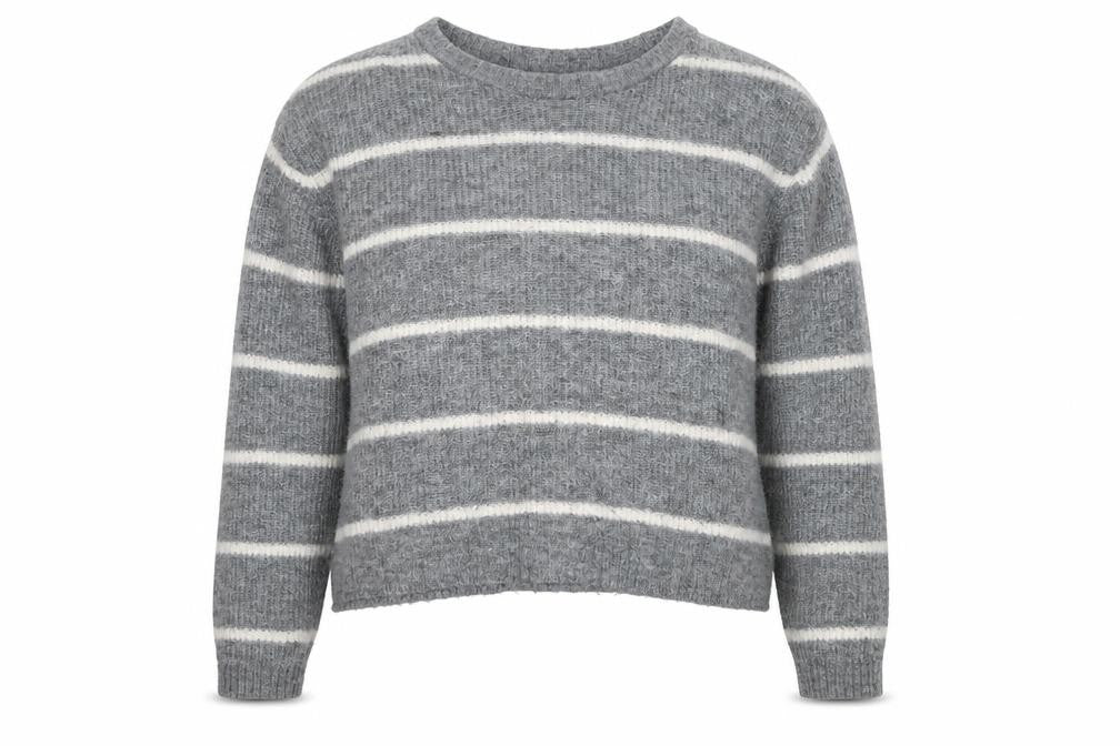 Womens UK Size S Divided Grey Pullover Jumper