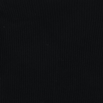 Body Flirt Womens Black V-Neck Acrylic Pullover Jumper Size M