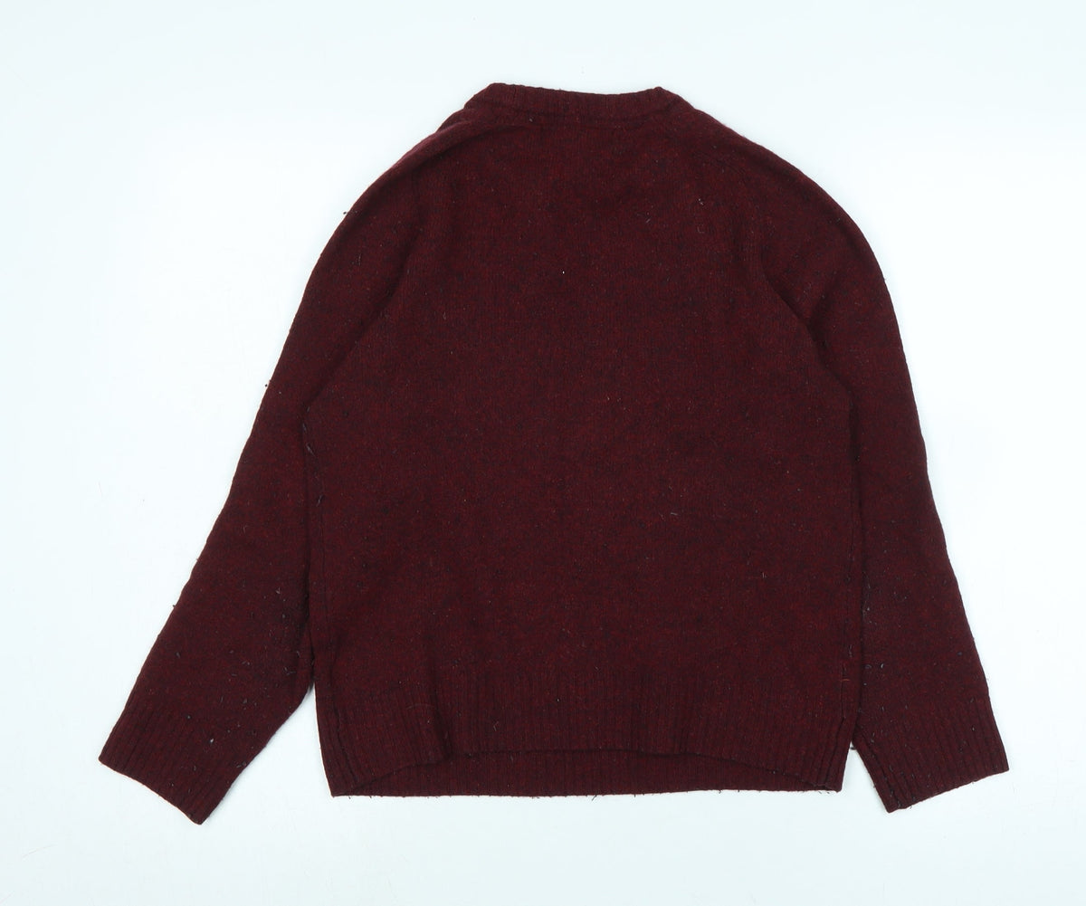Womens UK Size M H&M Red Pullover Jumper