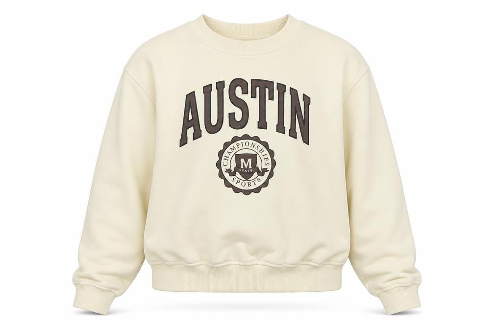 Womens UK Size M Divided Beige Pullover Sweatshirt