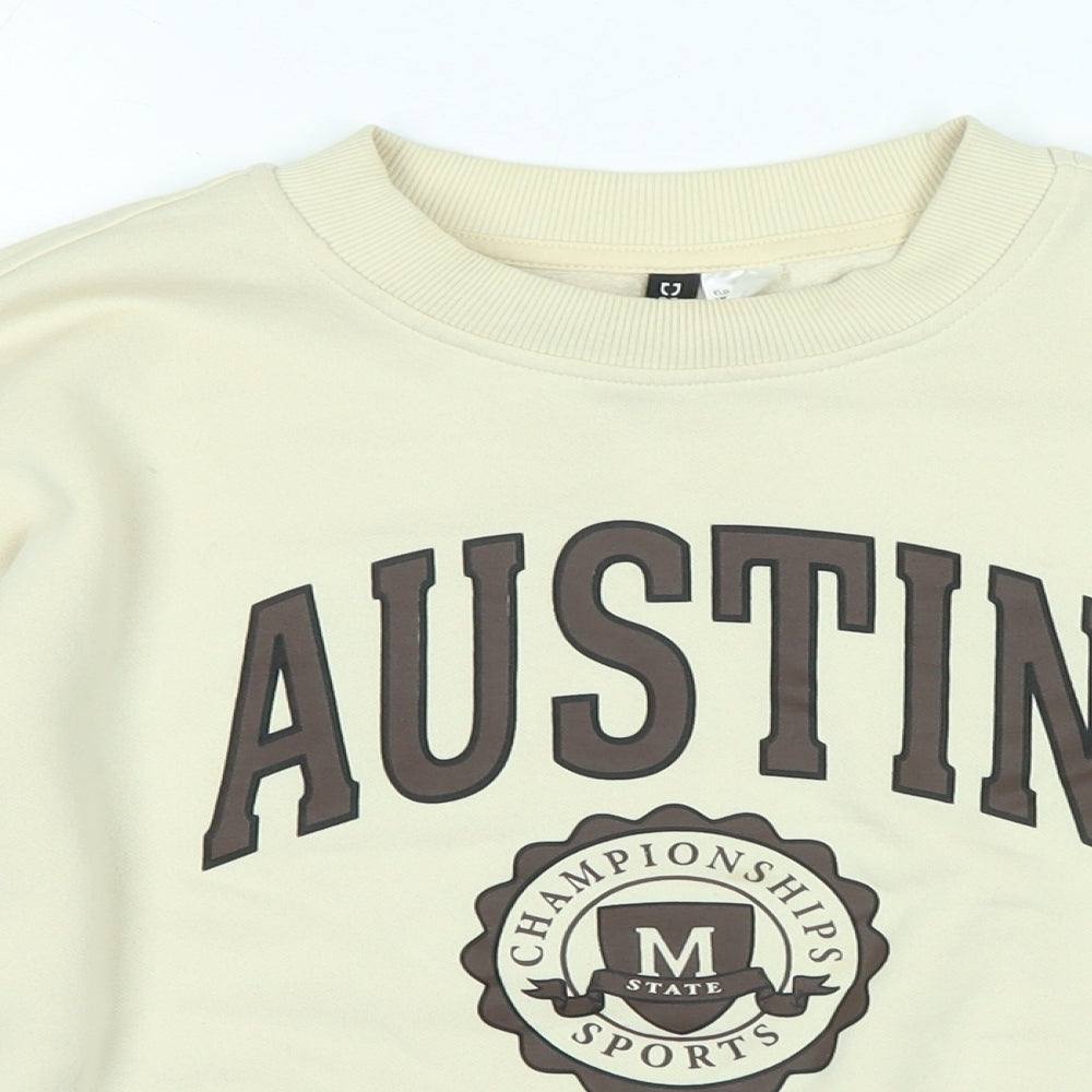 Divided Womens Beige Polyester Pullover Sweatshirt Size M - Austin Championships