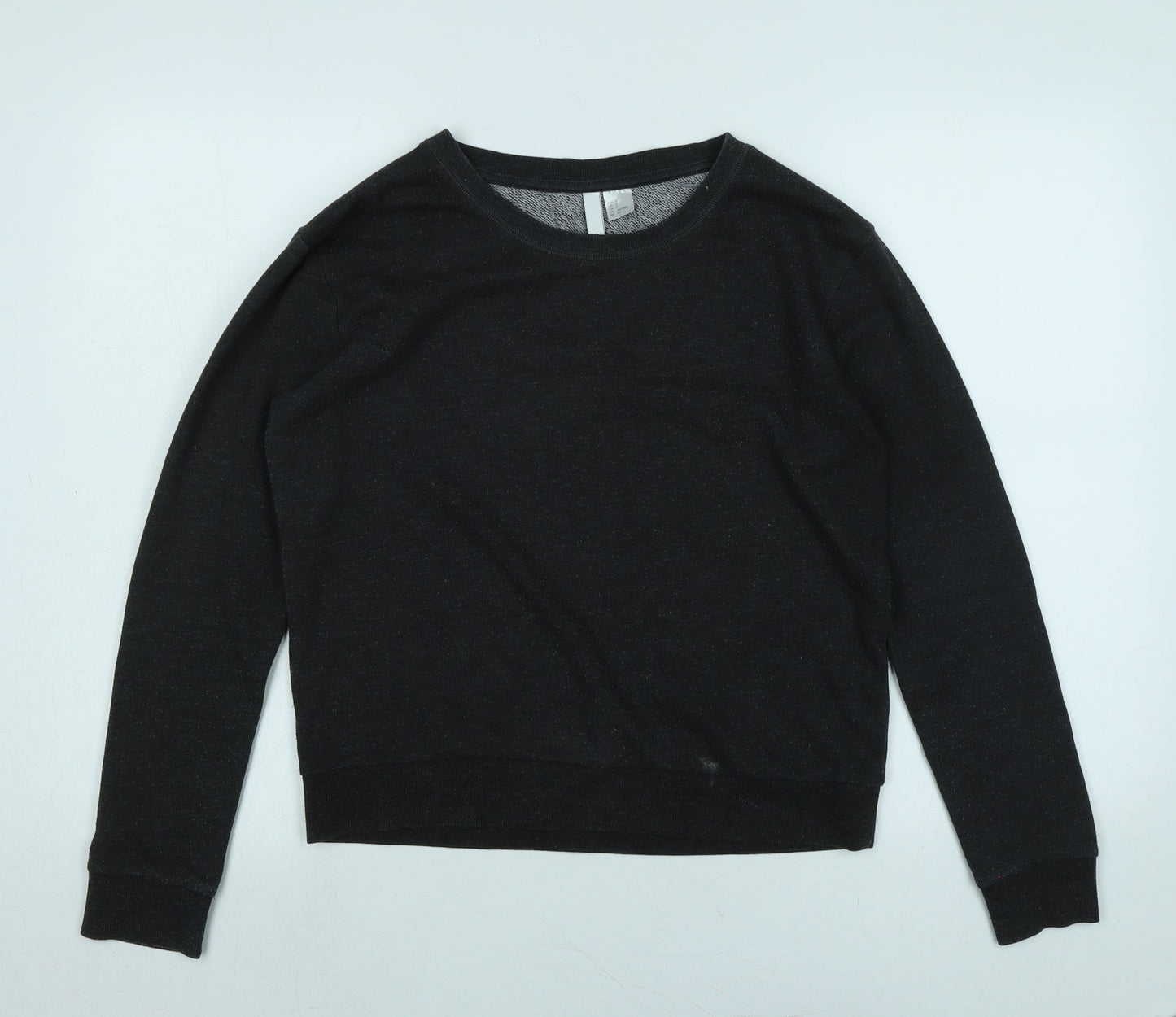 Divided Womens Grey Polyester Pullover Sweatshirt Size S