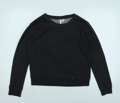 Divided Womens Grey Polyester Pullover Sweatshirt Size S